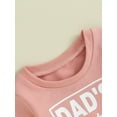 thumbnail image 5 of Wassery 2Pcs Toddler Girls Fall Outfit Baby Girls Clothes Long Sleeve Letter Print Sweatshirt + Elastic Waist Long Pants Set 0-3 Years, 5 of 8