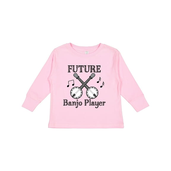 Inktastic Future Banjo Player Boys or Girls Long Sleeve Toddler T-Shirt