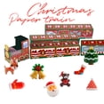 thumbnail image 4 of Juego de juguetes de tren de papel de Navidad de cuenta regresiva de 24 días Decoración de mesa de Navidad, 4 of 6
