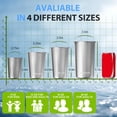 thumbnail image 4 of Vasos de acero inoxidable MUMIGUAN 600 ml (paquete de 4) sin BPA, 4 of 6