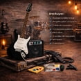 thumbnail image 3 of Guitarra Eléctrica Tipo Stratocaster Amplificador Audiotek Negra, 3 of 8