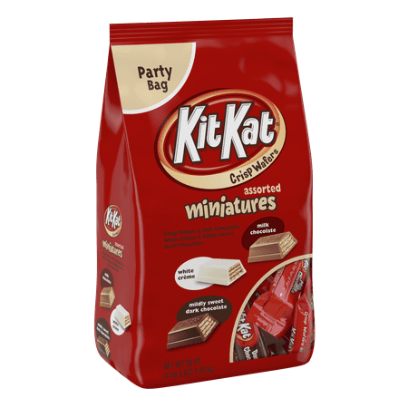 Kit Kat, Miniatures Milk Chocolate Wafer Candy Bars, 36 Oz
