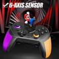 thumbnail image 4 of Controlador inalámbrico compatible con Nintendo Switch, Switch Lite - Gamepad con modo de programación de botones - Función Turbo y Vibración - Precisión y control mejorados (azul y rojo) oso de fresa  Electrónica, 4 of 6