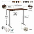 thumbnail image 3 of Move 60 Series by Bush Business Furniture 48W x 24D Electric Height Adjustable Standing Desk, Harvest Cherry/Cool Gray Metallic, 3 of 9