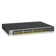NETGEAR 48-Port Gigabit PoE+ Ethernet Smart Managed Pro Switch with 4 SFP Ports | 760W | ProSAFE and Lifetime Technical Chat Support (GS752TPP)