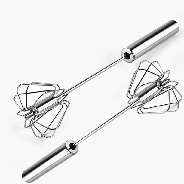 Happon Push Down Rotary Whisk Blender Egg Whisk Hand Push Egg Beater