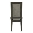 thumbnail image 2 of Beautiful 2Pc Brown Upholstered Seat Back Cushion Dining Chair Set Wooden Furniture, 2 of 6