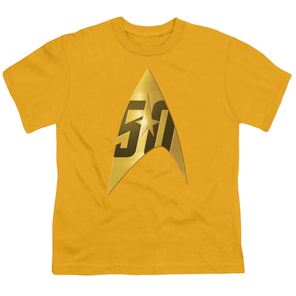 Star Trek - 50Th Anniversary Delta - Youth Short Sleeve Shirt - Small