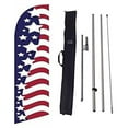 thumbnail image 2 of American Flag 8ft Banner Flag Set with Flag Pole, Ground Stake, and Travel Bag, 2 of 2