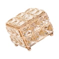 thumbnail image 1 of fastboy Stunning Golden Crystal Jewelry Box Ring Beads Trinket Keepsake Display Case Style A 1Set, 1 of 6