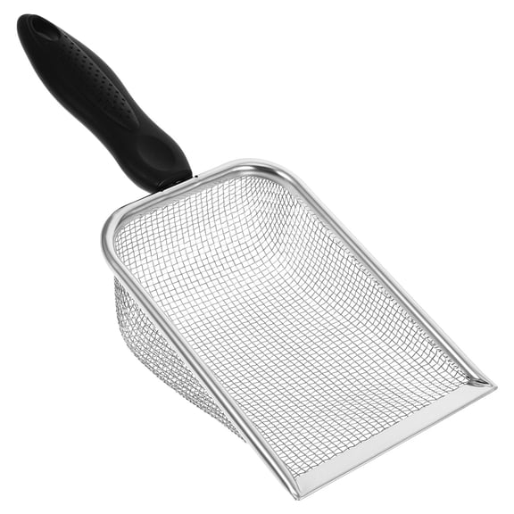 NIAIZEK Cat Litter Sifter with Stainless Steel Mesh and Comfortable Plastic Handle for Litter Cleaning