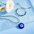 thumbnail image 5 of Juego de 4 pulseras turcas con colgante de ojos azules malvados, vuelo de palma helado, 5 of 5