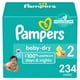 thumbnail image 1 of Pañales Pampers Baby Dry, tamaño 2, suministro para un mes (234 unidades), 1 of 5