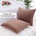 thumbnail image 5 of Unique Bargains Velvet Decorative softCushion Throw Pillow Cover 18" x 18" Dark Pink, 5 of 8