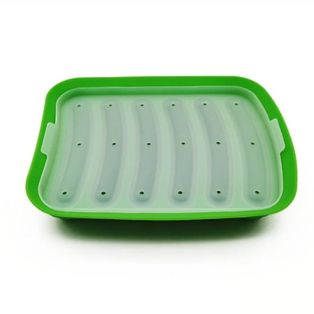 

CHOMOEN DIY homemade Sausage Hot Dog Mold lce Cube Mould 6-Cavity Easy to Clean and Use