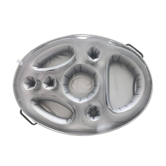 Inflatable Cup Holder For Pool Beach, Lightweight Float Beer Drinking Table. Multifunctional Floating Tray For Swimming Accessories