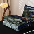 thumbnail image 5 of Homewish Outdoor Camping Adventure Zipper Full Size Comforter Sets with Fitted Sheet and 2 Pillowcases,Rustic Country Style Zipper Bedding Set For Girls Kids,Black Reversible,4 Pieces, 5 of 7