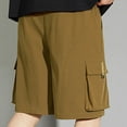 thumbnail image 4 of Xunlbb Summer Men's Cargo Shorts with Pockets Men's Casual Daily Outdoor Beach Lightweight And Breathable Work Shorts Cargo Sorts for Men, M-8XL, 4 of 9