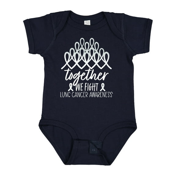 Inktastic Together, We Fight Lung Cancer Awareness Boys or Girls Baby Bodysuit