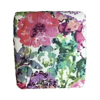 Lauren Conrad Watercolor Floral Twin / Twin XL Quilt & Sham Set Bed Cover