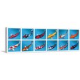 thumbnail image 1 of ARTCANVAS Koi Carp Fish Bekko Kinginrin Showa Syusui Tancho Canvas Art Print - Size: 48" x 16" (1.50" Deep), 1 of 9