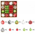 thumbnail image 3 of 44 bolas de Navidad para árbol de Navidad, adornos colgantes para fiestas en el hogar, decoración para árbol, bolas para fiestas, colgantes esféricos, 3 of 5
