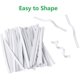 thumbnail image 4 of 50 cables de plástico lavables para tiras de nariz con alambre de metal interior doble para insertar máscara, costura hecha a mano, piezas de puente de nariz plana, lazos giratorios, accesorios y, 4 of 8