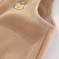 thumbnail image 4 of Fesfesfes Girls Jackets Toddler Baby Boys Girls Solid Color Plush Cute Winter Casual Keep Warm Singlet Coat Singlet Clearance, 4 of 9