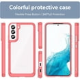 thumbnail image 6 of Case for Samsung Galaxy S23 Phone Case Slim Dropproof [Defend from Drop/Scratch/Slip/Fingerprint] Clear Acrylic Hard Back Soft TPU Bumper Hybrid Phone Cover for Samsung Galaxy S23-Red, 6 of 8
