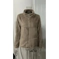 thumbnail image 4 of Women's Winter Warm Short Coat Lapel Zipper Fleece Jacket Coat with Pockets, 4 of 9