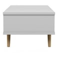 thumbnail image 4 of Furniture of America Paulson Wood 1-Drawer Coffee Table in White and Dark Gray, 4 of 9