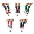 thumbnail image 4 of Sonducket Calcetines cálidos navideños para mujer, lindos dibujos animados de felpa, Otoño Invierno, cómodos, cómodos, antideslizantes, calzado para Medias Papá Noel azul Sonducket AP013038-05, 4 of 6