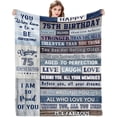 thumbnail image 1 of LHSHID Happy 75th Birthday Blanket for Women and Men 30x40in, 1 of 7