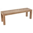 thumbnail image 1 of Pemberly Row Modern Wood Dining Bench in Weathered Natural (Brown), 1 of 10
