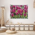 thumbnail image 5 of Pink Tulip Window View Tapestry– 3D Open Window Floral Wall Hanging Spring Garden Bloom Wall Decor for Bedroom Living Room 40x60inch, 5 of 6
