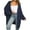 Blue, variant on Women's Casual Long Sleeve Open Front Lightweight Midi Long Waffle Knit Cardigan Sweater with Pockets Fall Winter Outerwear Coat