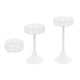 thumbnail image 1 of 3 piezas de soporte para cupcakes, bandeja de postre de metal multifunción, centro de mesa para galletas Blanco, 1 of 9