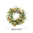 thumbnail image 3 of Nkmbld Front Door Wreath, Easter Egg Wreath with Faux Berries Festal Party Door Hanger for Spring Summer Window Wall Wedding Farmhouse Festival Decor, 3 of 8