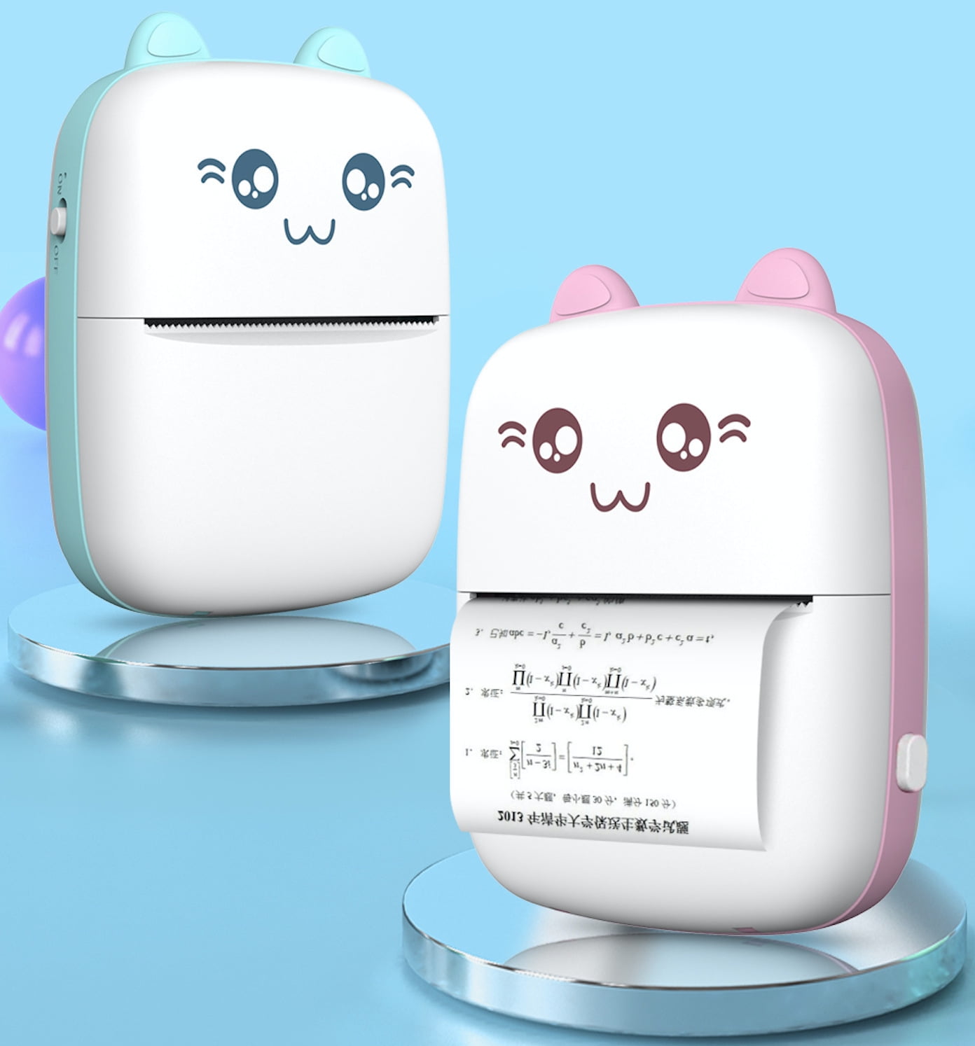 Mini Pocket Printer,Portable Printer for Sticker,Label,Text Memo,Receipt,Photo, Inkless Printing,Gifts for Kids,Wireless Bluetooth Printer Compatible with iOS and Android