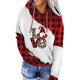 thumbnail image 2 of Pntutb moda mujer Casual con capucha Slim Navidad estampado Plaid tops Sudadera con capucha Pntutb Pntutb-4961, 2 of 9