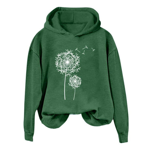 EHQJNJ Sweat à Capuche Marron pour Femmes, Imprimés Mignons, Léger, Pull de Noël, Sweat à Capuche Graphique