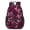 Camo and Twig Magenta Pattern, variant on Camo and Tree Black Pattern 17" Waterproof Oxford School Backpacks for Teens, S-Shape Padded Straps, for School, Travel, Hiking, Camping