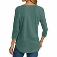 thumbnail image 4 of Winter Clothing for Women Outfits Women's Short Sleeve Shirts Henley Dressy Casual Summer Tops 2025 Trendy Blouses Cute T-Shirts Outfits Clothes, 4 of 6
