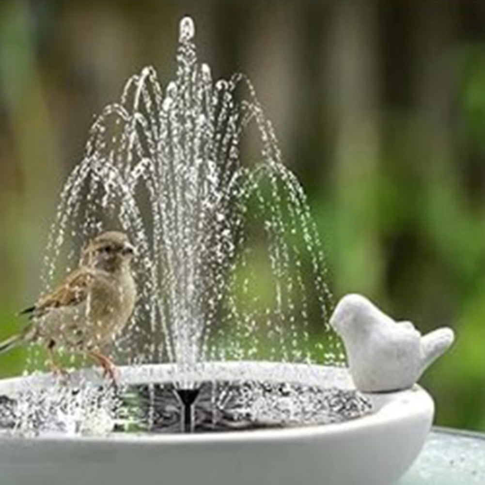 Outdoor Solar Split Fountain for Bird Bath and Small Pond Water Feature