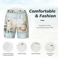 thumbnail image 5 of Balery Cute Animals Mens Swim Trunks Swim Shorts for Men Quick Dry Inseam Beach Shorts with Compression Liner Pocket-XX-Large, 5 of 9
