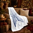 thumbnail image 3 of Botanical Lungs with Branches Leaves and Falling Petals, Serene Anatomy Line Art for Science Lovers, Graduation Gift, Cozy Flannel Blanket for Study Room and Dorm, Artistic Home Decor, 3 of 9