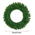 thumbnail image 3 of 11.81in Basic Christmas Wreath,Christmas Fir Leaf Green Decorative Wreath Window Display Door Decoration Artificial Needle Arrangement Christmas Wreath, 3 of 9