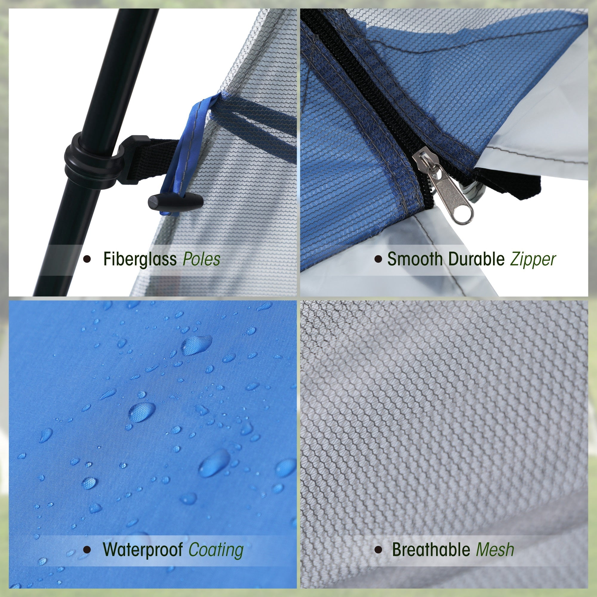 Sophia & William 13' X 9' Screen House Tent Canopy Sun Shade with One Room, Blue