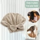 thumbnail image 5 of Paquete de toallas de microfibra para el cabello seco Laklulu, gorro de ducha con lazo, paquete de gorro de ducha en rollo para regalo de mujer, 2 paquetes, 5 of 5