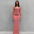 thumbnail image 1 of Vestido largo de satén sin mangas con espalda descubierta para mujer, traje elegante y Sexy para fiesta de cumpleaños y Club, Y2K, verano 2023, 1 of 5